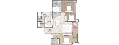 Brigade Insignia, 3 BHK-2145 Sq.ft