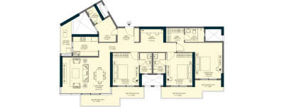 Emaar Elite Oasis, 3 BHK-1493 Sq.ft