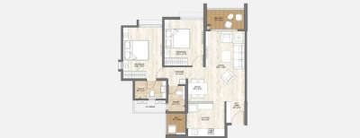 Pride Wellington, 2 BHK-780 Sq.ft