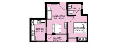 Arun Sindhuraa, 1 BHK-480 Sq.ft