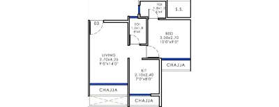 Platinum Experio, 1 BHK-290 Sq.ft
