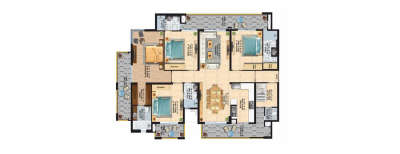 Rishita Manhattan, 4 BHK-1626 Sq.ft