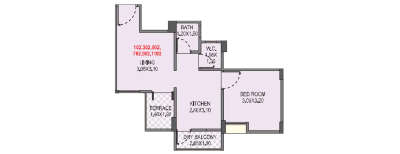 Mantra City 360, 1 BHK-363 Sq.ft