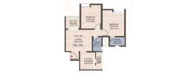 Kolte Patil Equa, 2 BHK-550 Sq.ft
