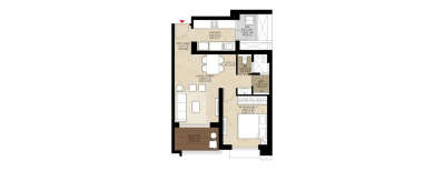 Godrej Park World, 1 BHK-542 Sq.ft