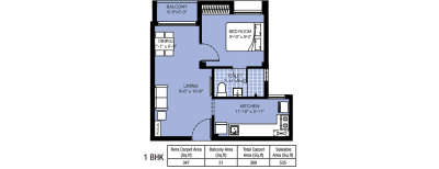 Arun Excello Hari Priya, 1 BHK-565 Sq.ft