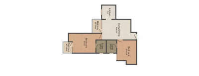 Amrapali Enchante, 2 BHK-850 Sq.ft