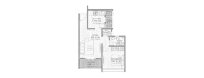 Goel Ganga Vasant, 1 BHK-395 Sq.ft