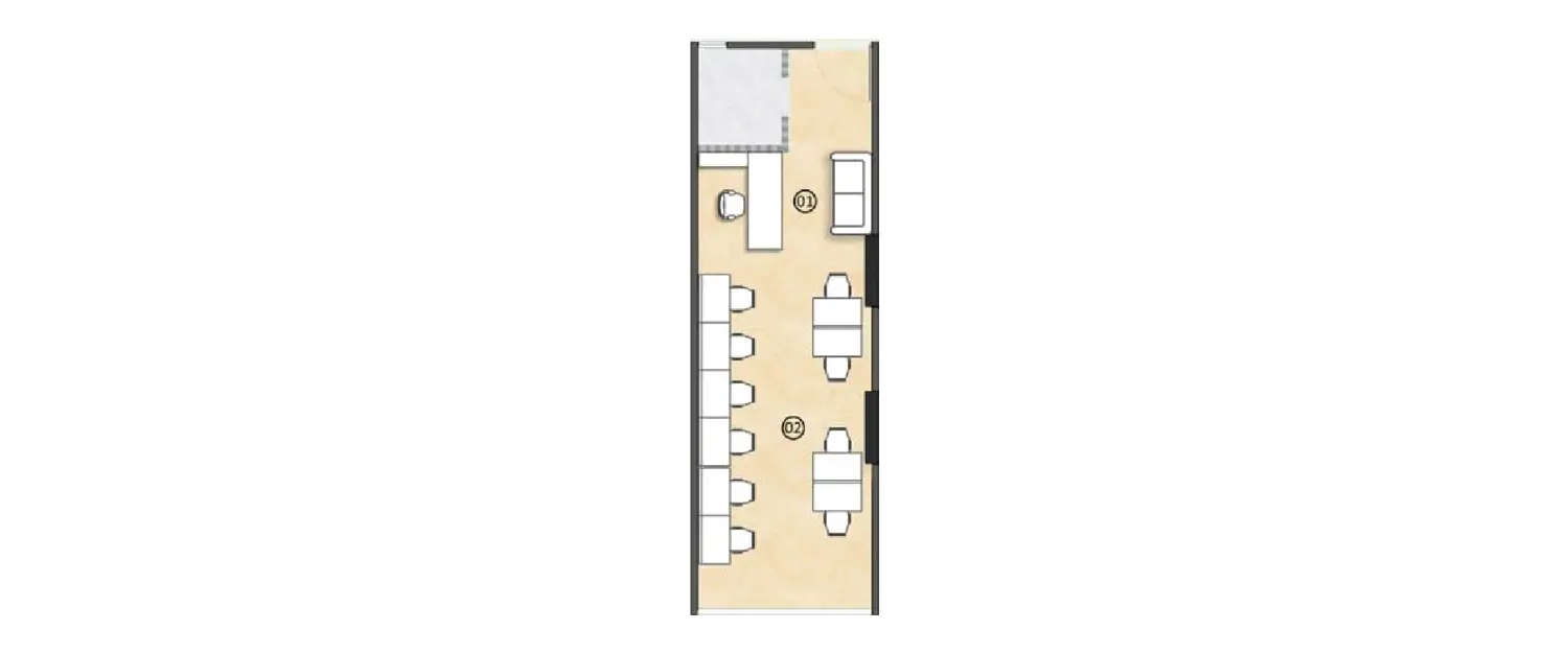 Floor plan for Commercial Office