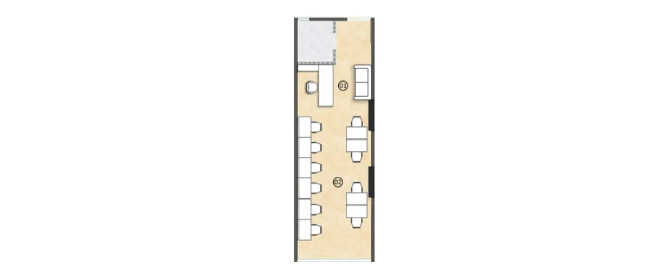 Lodha Signet Kharadi - Floor plan Commercial Office 575 Sq.ft