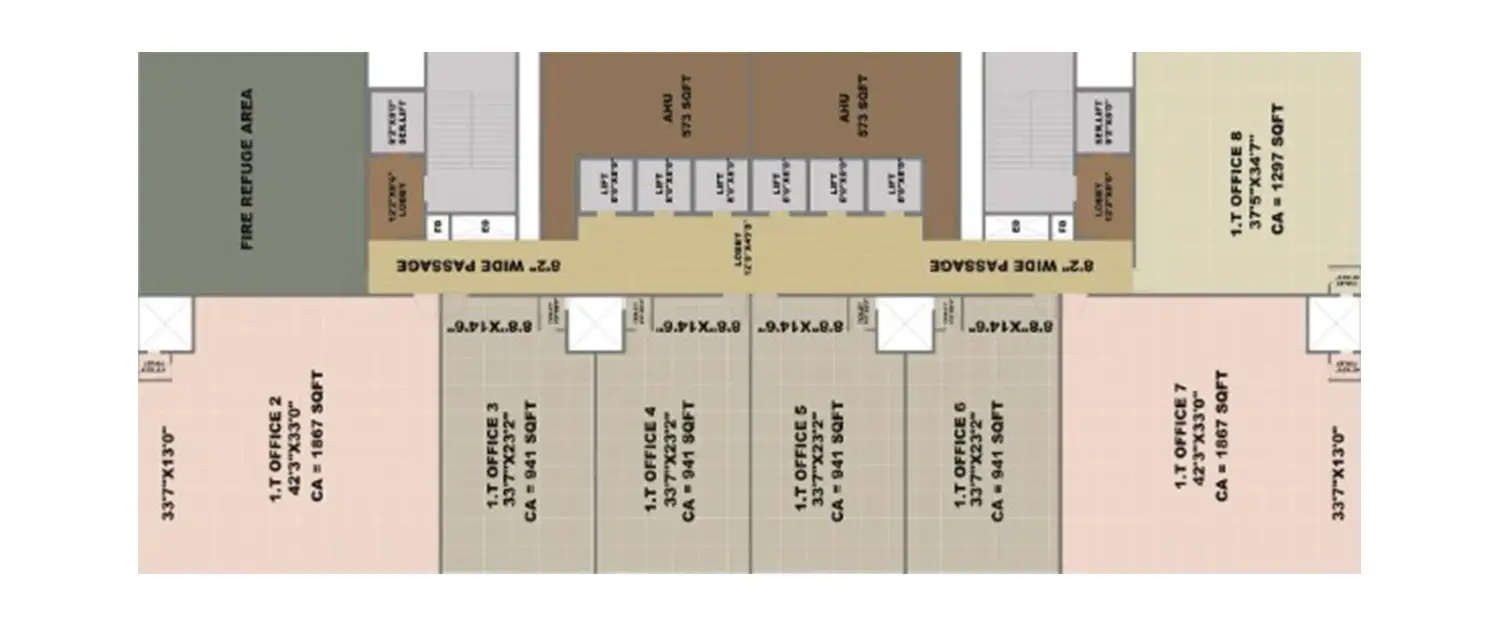Floor plan for Commercial Office