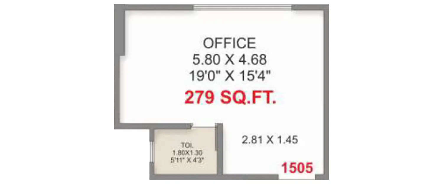 Floor plan for Commercial Office