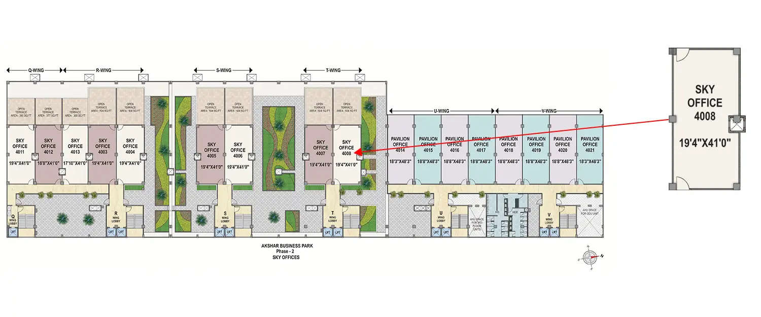 Floor plan for Commercial Office