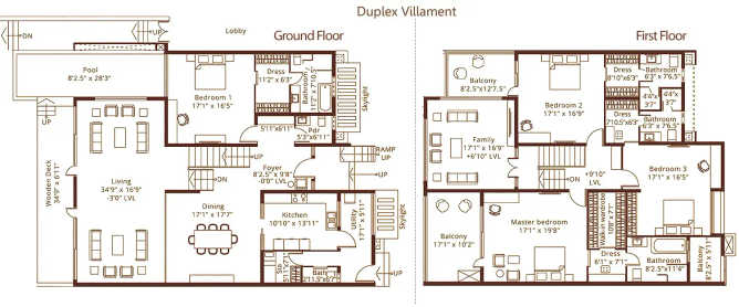 Embassy Grove Kodihalli - Floor plan 4 BHK 5444 Sq.ft