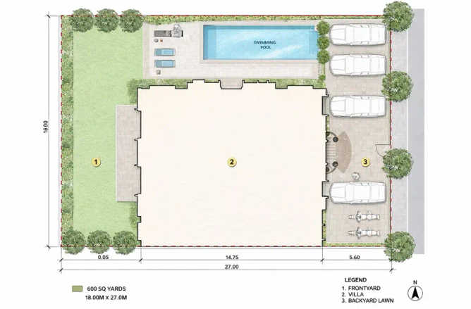 Lodha Villa Royale Dombivli Dombivali - Floor plan Plot  Sq.ft