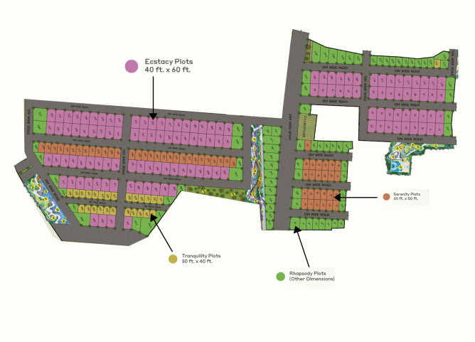 Century OneWorld Seraya Chikkajala - Floor plan Plot 2400 Sq.ft