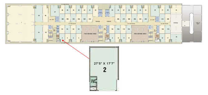 Goodwill Bizhub Turbhe - Floor plan Commercial Office 467 Sq.ft