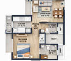 Ajmera 78 Lake Town Bhandup - Unit Floor Plans
