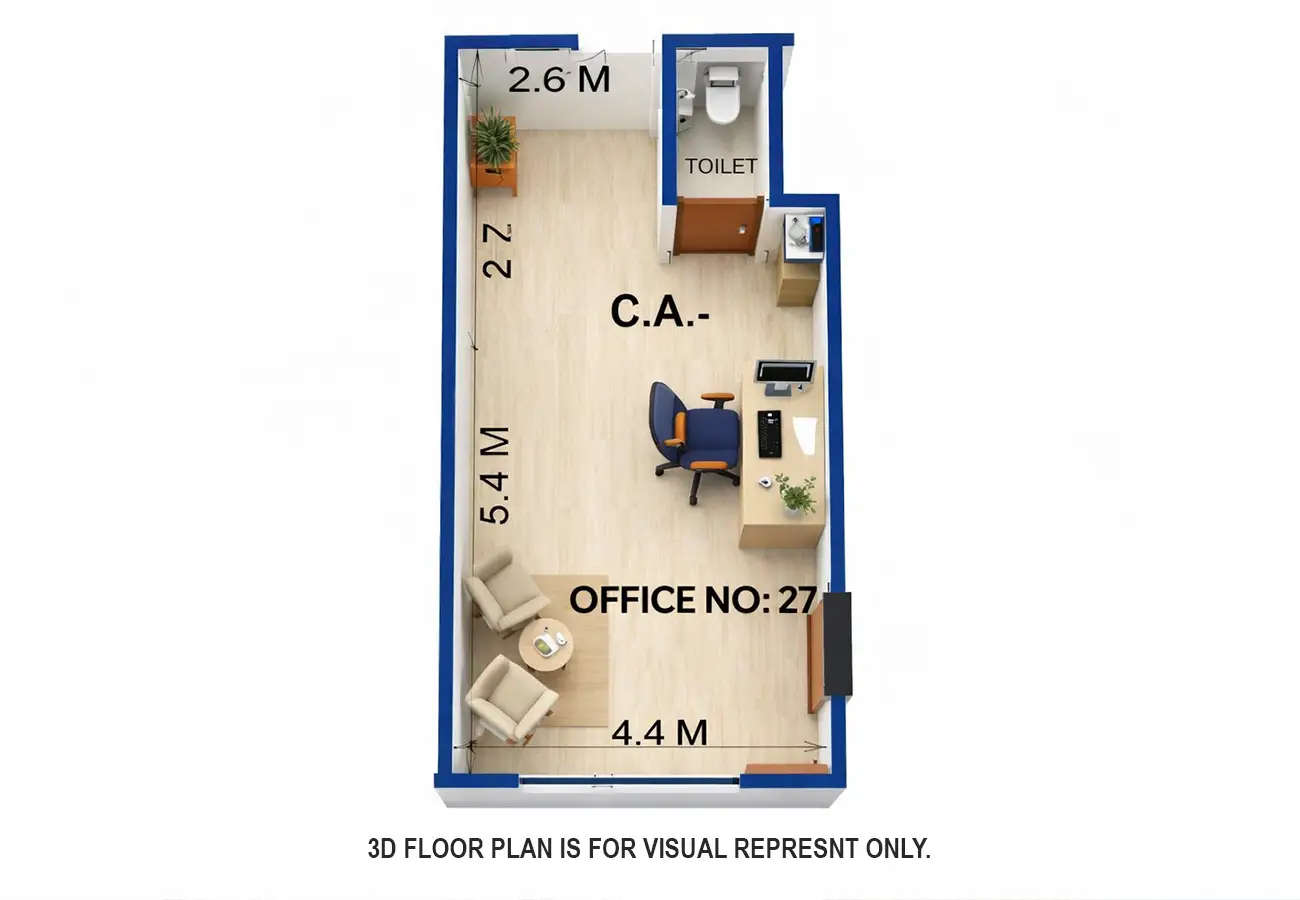 Runwal Commerz Kanjurmarg - Floor plan Commercial Office 365 Sq.ft