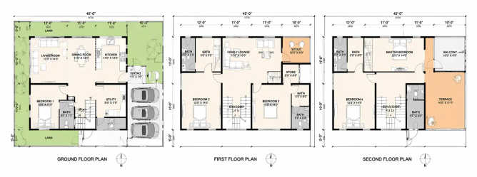 SRIAS The Boat Club Medchal - Floor plan 4 BHK 2700 Sq.ft