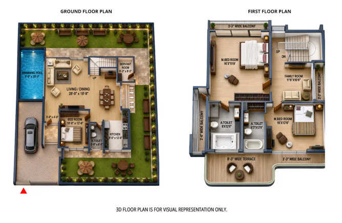 Sai World Retreat Varsoli - Floor plan 3 BHK  Sq.ft