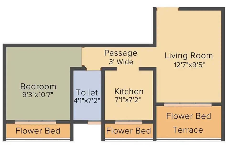 Dream Maple Ulwe - 1 BHK 720 Sq. Ft