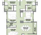 Srijan Town Square New Town - Unit Floor Plans