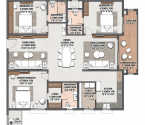 Brigade Barcelona Kokapet - Unit Floor Plans
