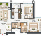 Purva Panorama Ghodbunder Road - Unit Floor Plans