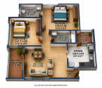 Bramhacorp Hues of Sky Camp - Unit Floor Plans