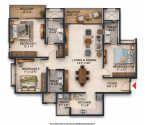 Prestige Southern Star Akshaya Nagar - Unit Floor Plans