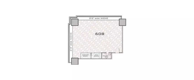 Kohinoor Square Dadar - Floor plan Commercial Office 1331 Sq.ft