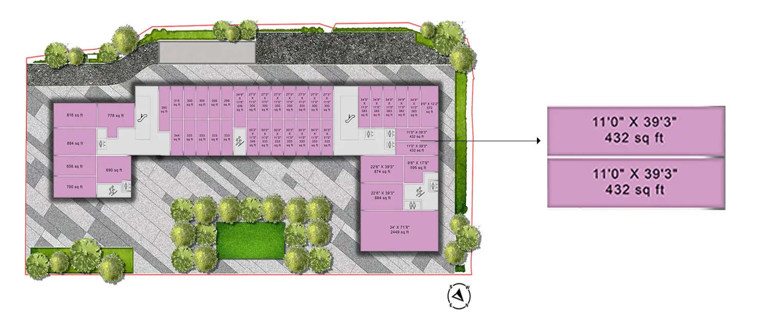 Floor plan for Commercial Office