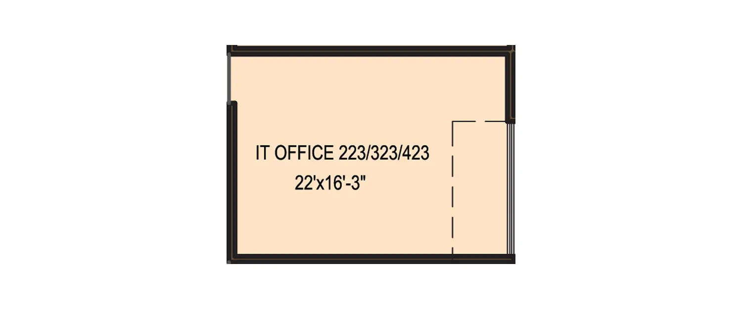 Floor plan for Commercial Office