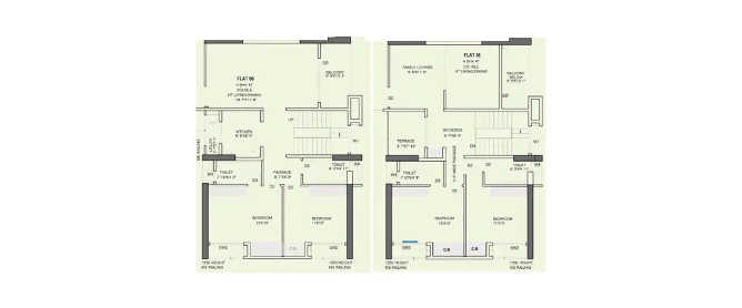 Srijan Optima Rajarhat - Floor plan 4 BHK 2436 Sq.ft