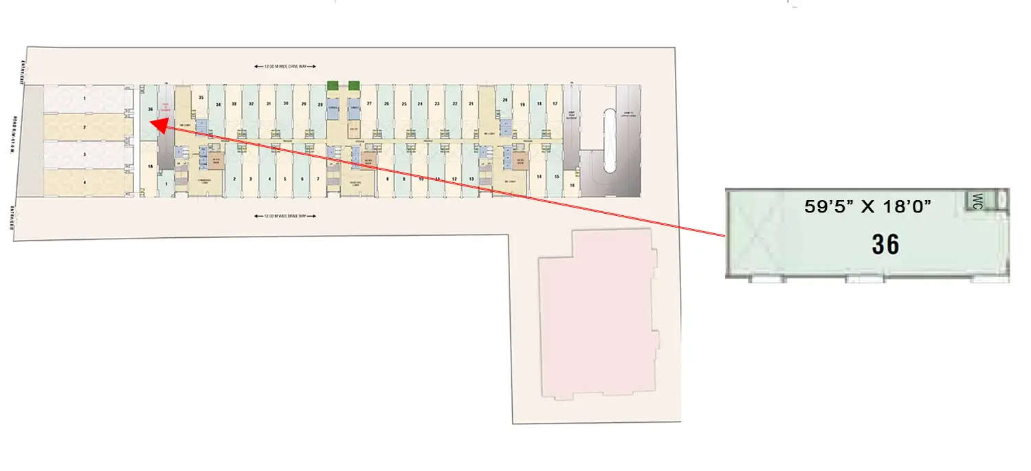 Floor plan for Retail Shop