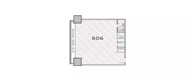 Kohinoor Square Dadar - Floor plan Commercial Office 976 Sq.ft