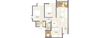 Pride World City, 2 BHK-780 Sq.ft