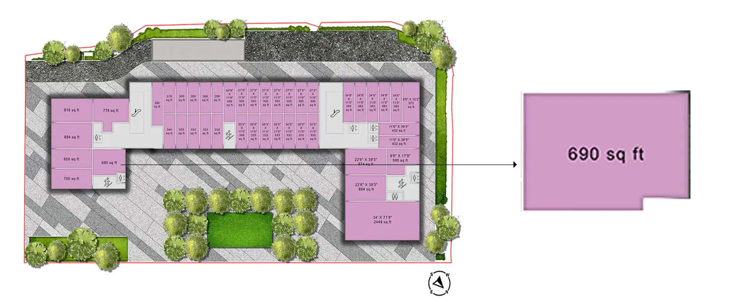 Floor plan for Commercial Office