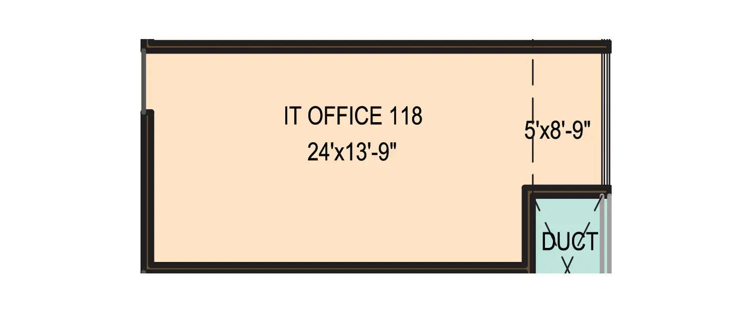 Floor plan for Commercial Office