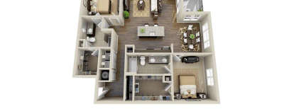 Puravankara South Bay, 2 BHK-1251 Sq.ft