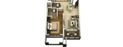 Anandam Oxyfresh, 1 BHK-432 Sq.ft