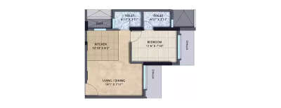 Spenta Ornata Amber, 1 BHK-362 Sq.ft