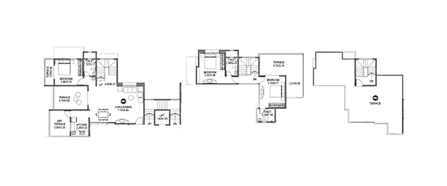 3 BHK Duplex 4348 Sq.ft