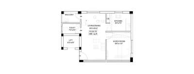 Nest Rejoice, 1 BHK-590 Sq.ft