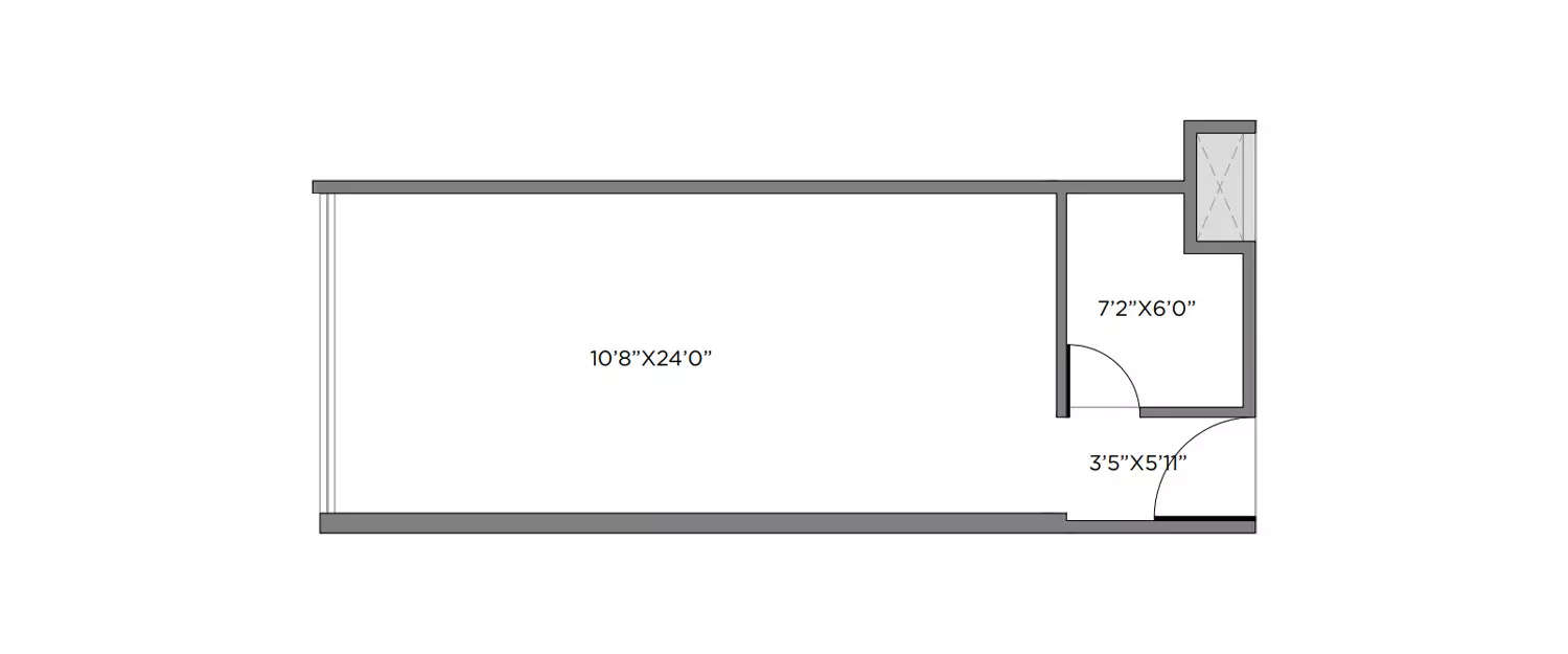 Floor plan for Studio