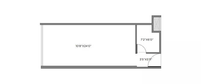 VJ IndiLife Pashan - Floor plan Studio 317 Sq.ft