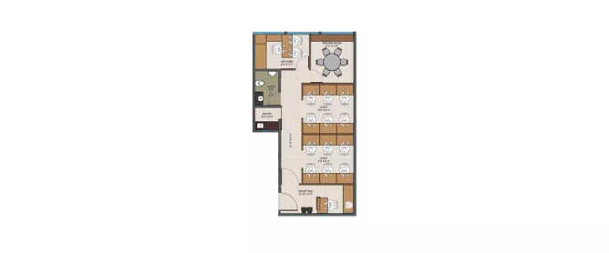 Chandak Unicorn Andheri - Floor plan Commercial Office 550 Sq.ft