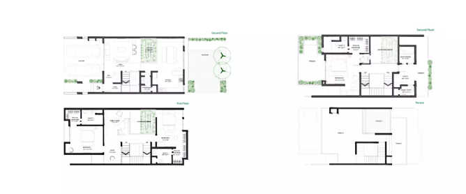 Earth & Essence Hosahalli - Floor plan 3 BHK 2300 Sq.ft
