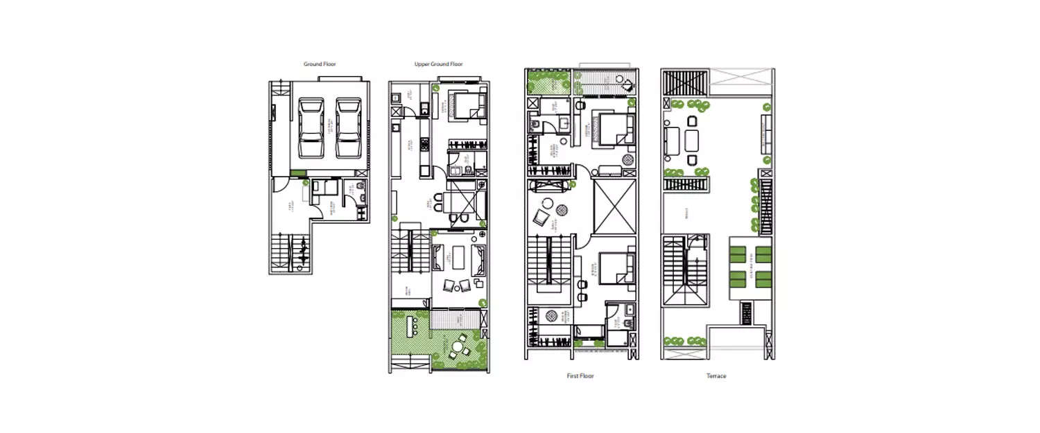 Floor plan for 3 BHK